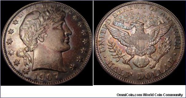 1907 Barber Half Dollar
Metal Detector Find