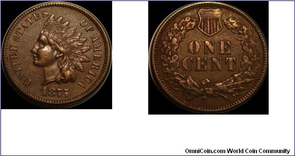 1875 Indian Head Cent