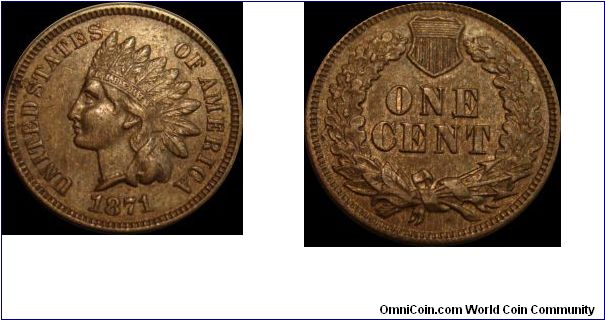 1871 Indian Head Cent