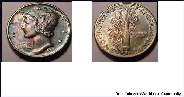 1941-D Mercury Head Dime
Metal Detector Find