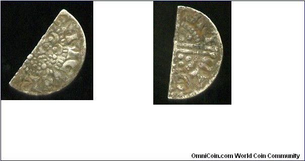 Henry III 1216-1272 
cut half penny
Long cross 
class 3b
