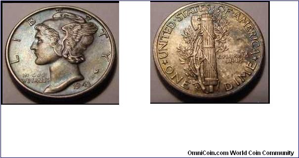 1943-S Mercury Dime