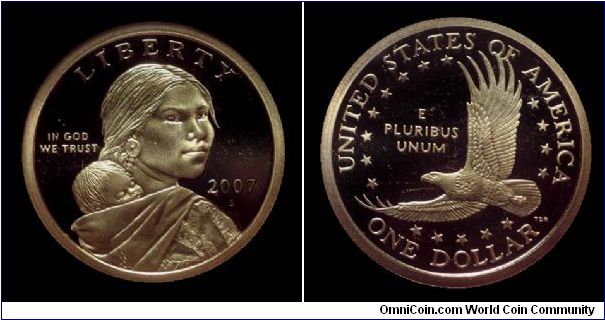 2007S Sacagawea, One Dollar