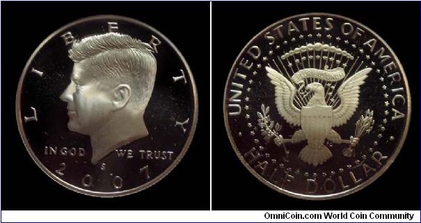 2007S Kennedy, Half Dollar