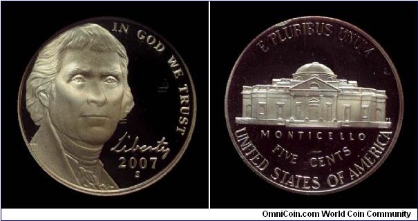 2007S Jefferson, Five Cents