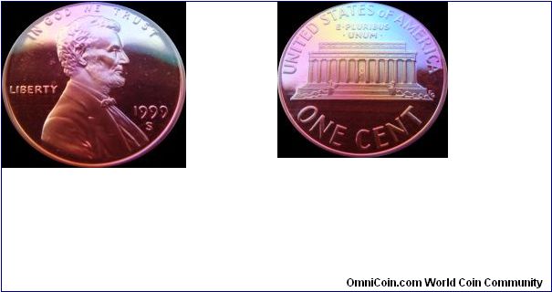1999-S Lincoln Cent
Proof
