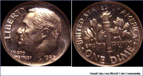 1952 Roosevelt Dime
Proof