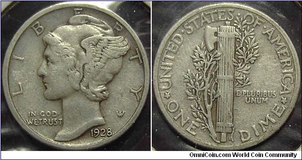 1928 Mercury, One Dime