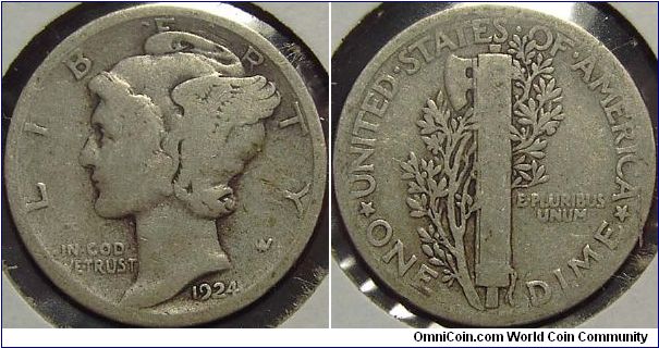 1924 Mercury, One Dime