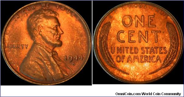 1944-S Linclon Cent
Doubled Die Obverse