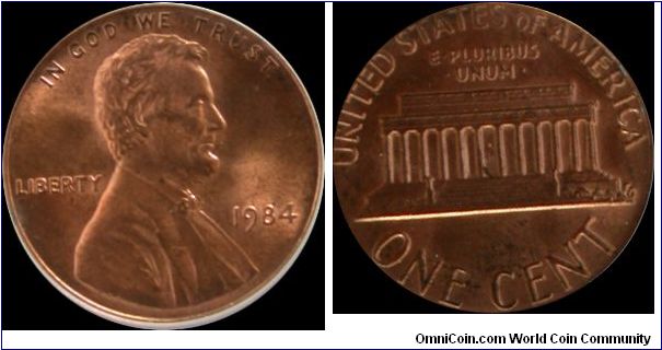 1984 Lincoln Cent
Doubled Die Obverse