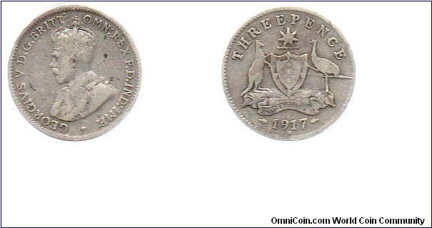 1917 threepence