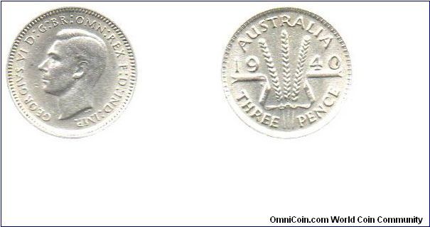 1940 threepence