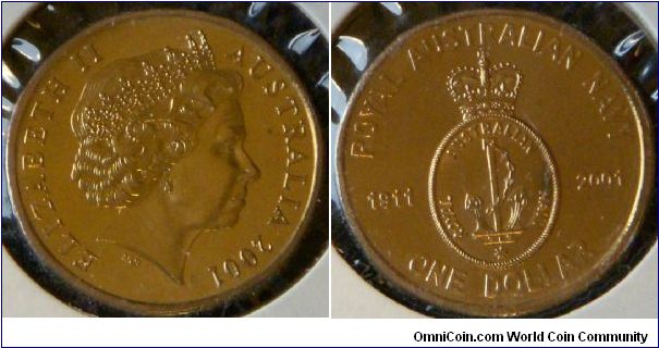 1 Dollar coin, Centenary of the Royal Australian Navy