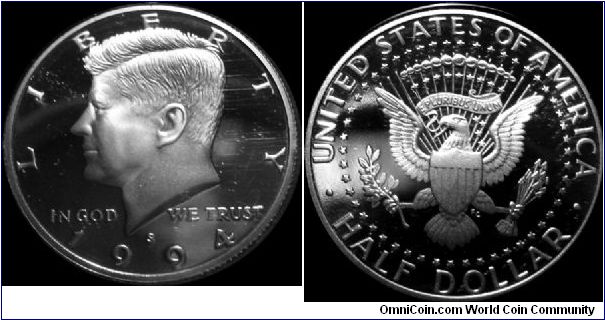 1994-S Kennedy Half Dollar Prestige Proof Set