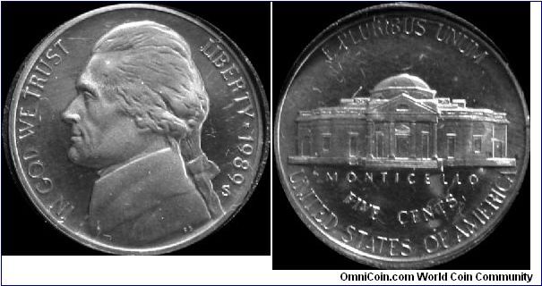 1989-S Jefferson Nickel
Prestige Proof Set