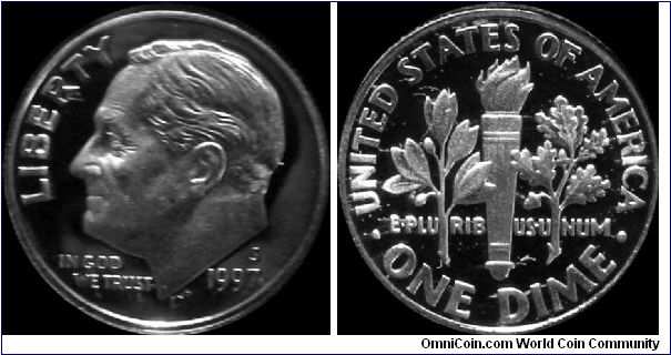 1997-S Roosevelt Dime
Prestige Proof Set