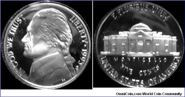 1993-S Jefferson Nickel
Prestige Proof Set