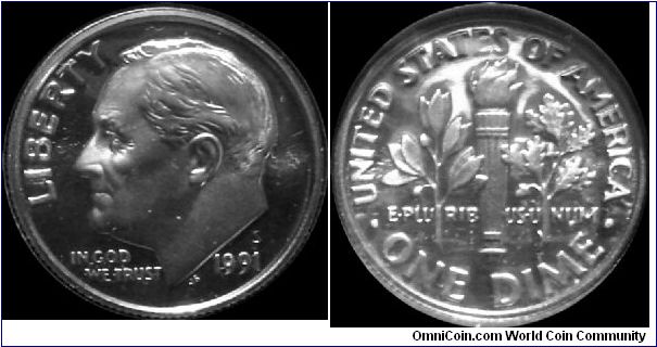 1991-S Roosevelt Dime
Prestige Proof Set