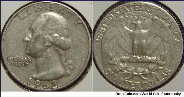 1962 Washington, Quarter Dollar