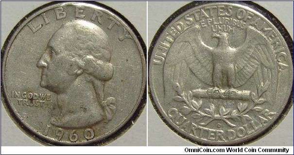 1960D Washington, Quarter Dollar