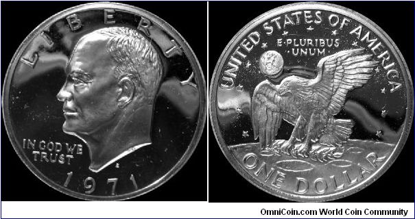 1971-S Eisenhower Dollar