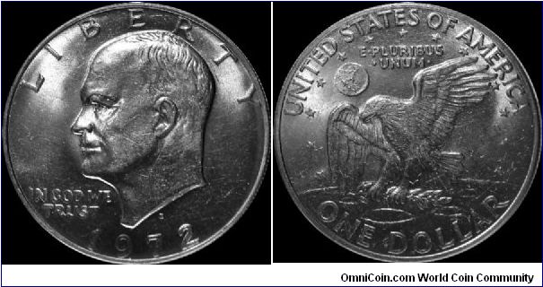 1972-D Eisenhower Dollar
