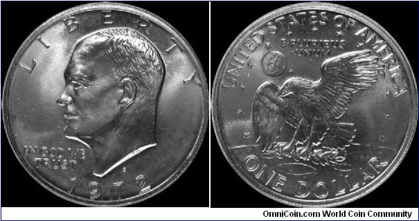 1972-S Eisenhower Dollar