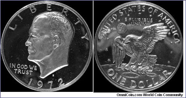 1972-S Eisenhower Dollar