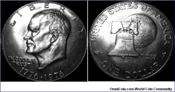 1976-S Eisenhower Dollar