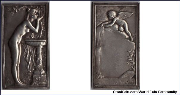 silver plaque by the extremely talented engraver Daniel-Dupuis.