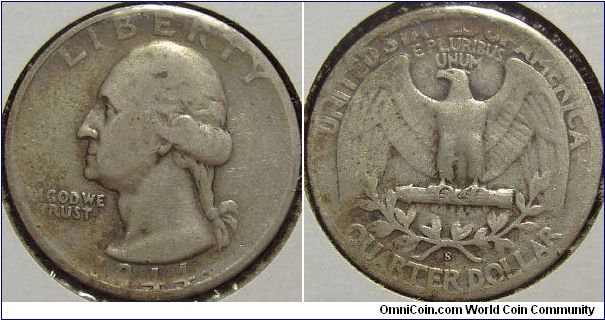 1944S Washington, Quarter Dollar