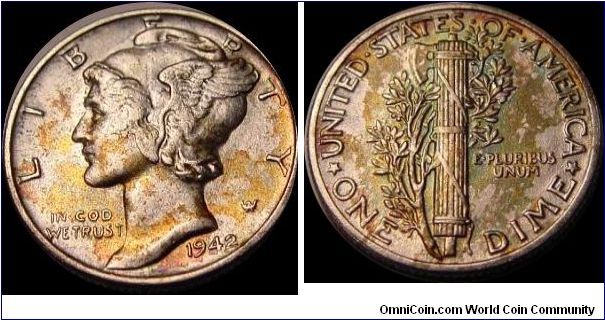 1942 Mercury Dime
Metal Detector find