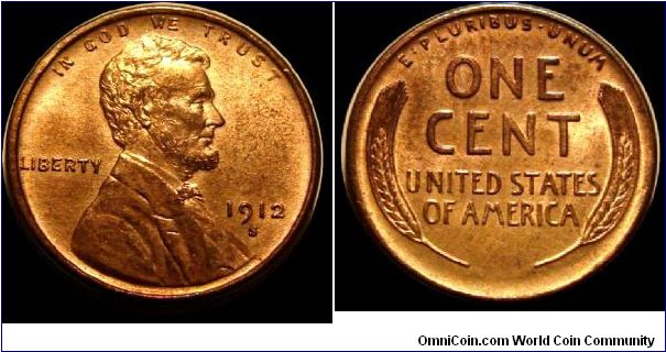 1912-S Lincoln Cent