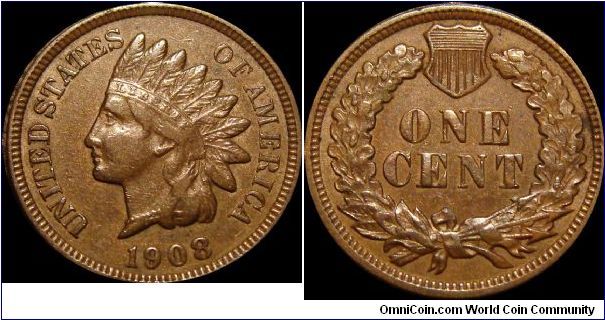 1908 Indian Head Cent