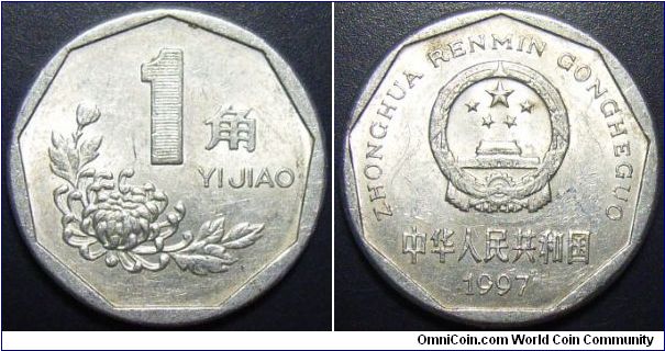 China 1997 1 jiao. Special thanks to RickieB!