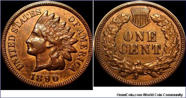 1890 Indian Head Cent