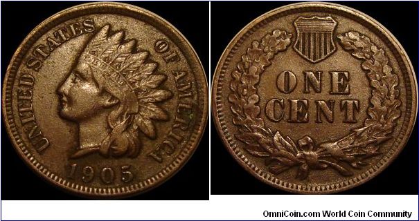 1905 Indian Head Cent