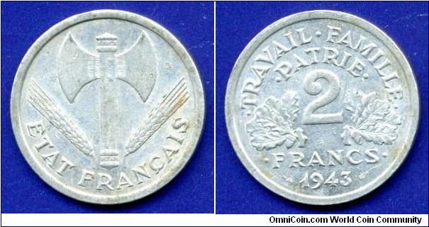 2 Francs.
The Government of Vichy.


Al.
