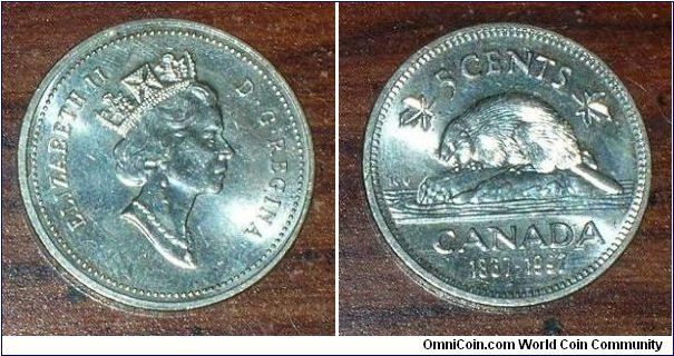 5 Cents
Canada 125 year anniversary