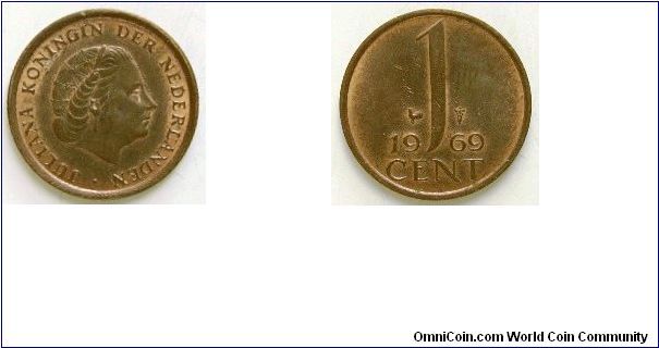 1 cent
Queen Juliana
Cockrel mint mark
