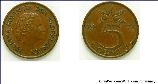 5 cents
Queen Juliana
Cockrel Mint Mark