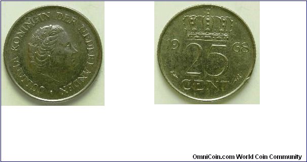 25 cents
Queen Juliana
Fish mint mark