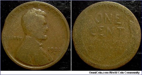 1920S Lincoln, One Cent, Clipped Planchet