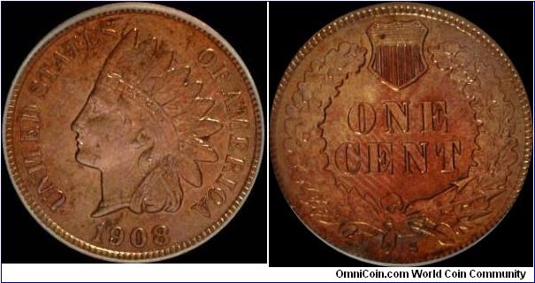 1908-S Indian Head Cent