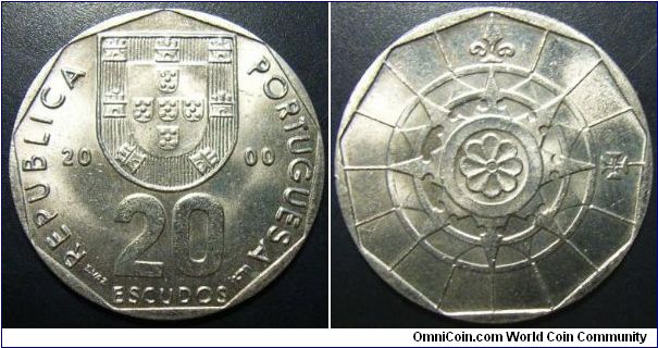 Portugal 2000 20 escudos. Special thanks to Jose!