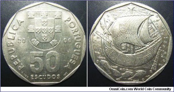 Portugal 2000 50 escudos. Special thanks to Jose!