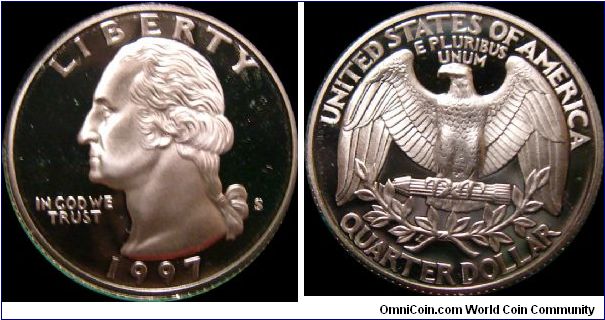 1997-S Proof Quarter
In Green Proof Set