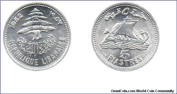 1952 5 Piastres