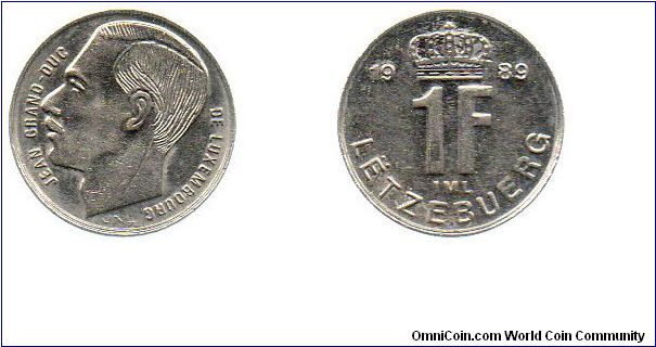 1989 1 Franc